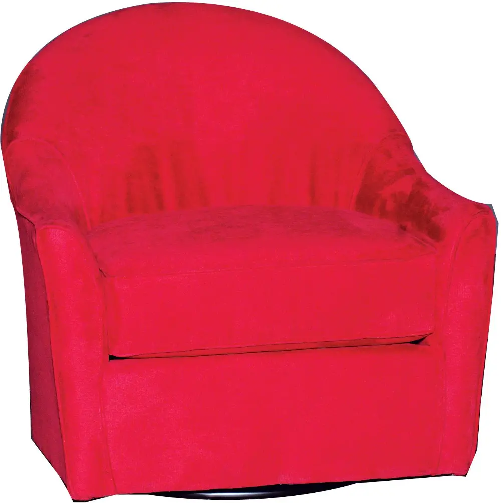 Marquis 32 Inch Red Upholstered Swivel Chair-1