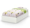 3580A1 White Twin Mates Bed with 3 Drawers (39 Inch) - Savannah