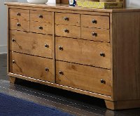 Diego Dune Pine Casual Contemporary Dresser