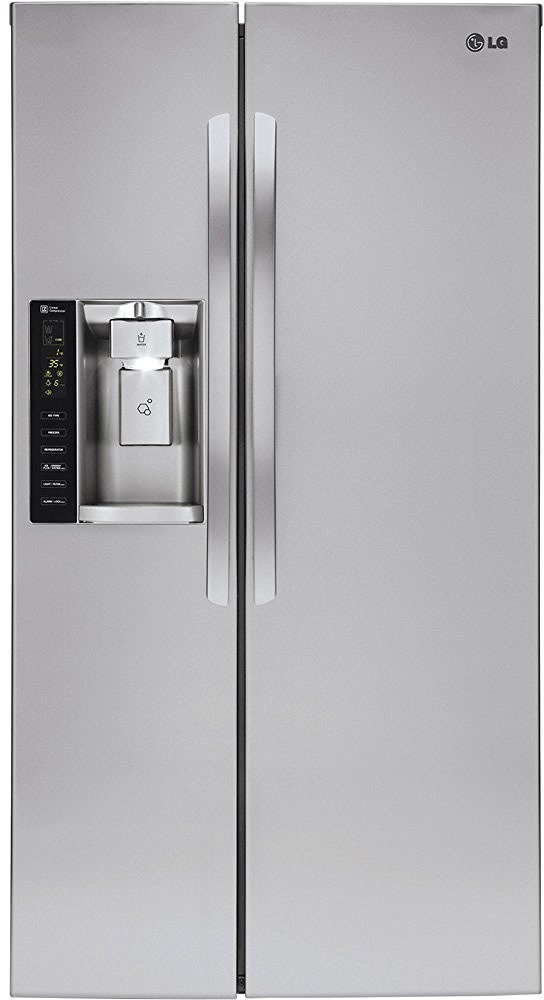 LSXS26326S LG 26.2 cu ft Side by Side Refrigerator - 36 W Stainless Steel-1