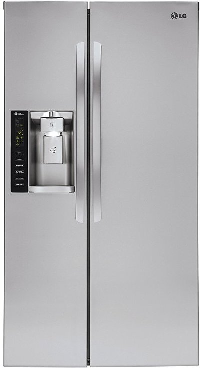 LSXS26326S LG Side-by-Side Refrigerator with LED Light Panels - 36 Inch Stainless Steel