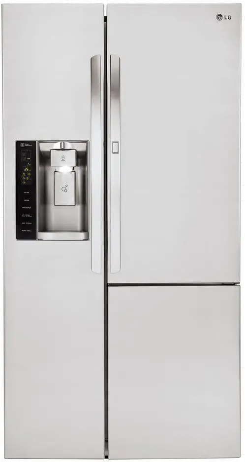 LSXS26366S LG 26.1 cu ft Side by Side Refrigerator - Stainless Steel-1