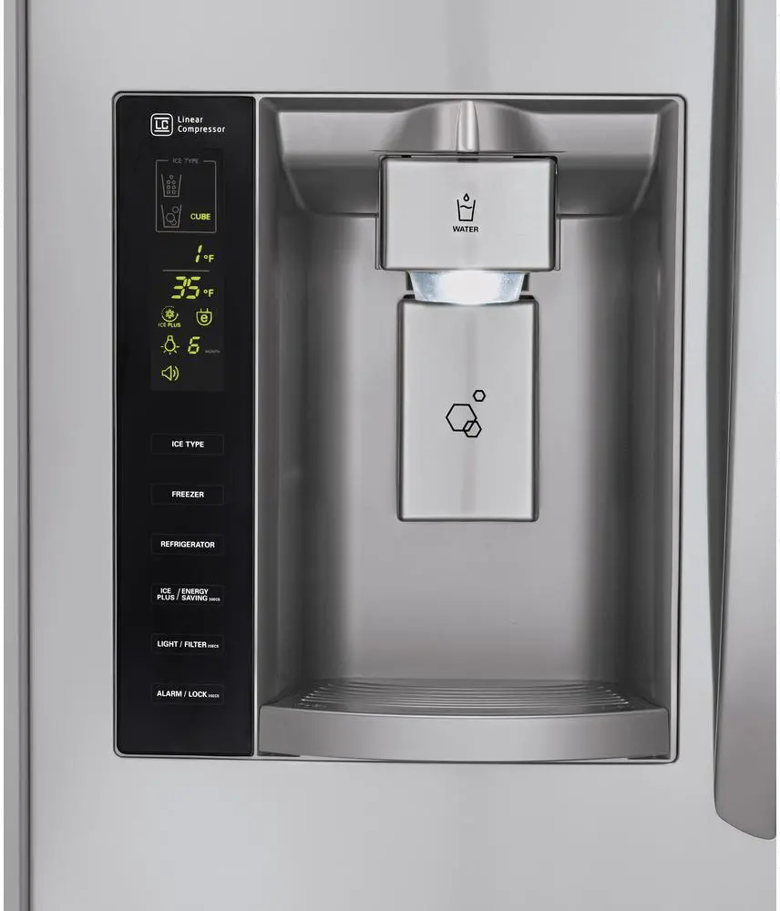 LSXS26366S LG 26.1 cu ft Side by Side Refrigerator - Stainless Steel-3