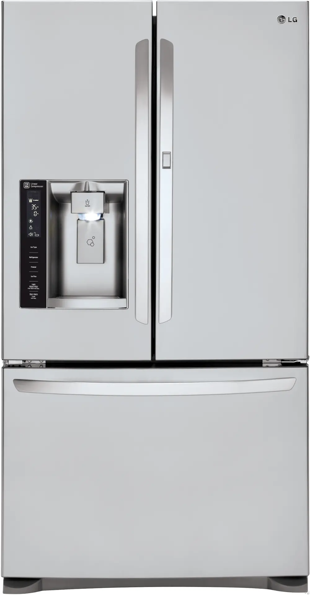 LFXS24566S LG Stainless Steel French Door Refrigerator - 36 Inch-1