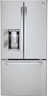 LFXS24623S LG 24.2 cu. ft. French Door Refrigerator - 33 Inch Stainless Steel