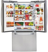 LFXS24623S LG 24.2 cu. ft. French Door Refrigerator - 33 Inch Stainless Steel-2