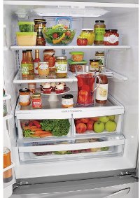 LFXS24623S LG 24.2 cu. ft. French Door Refrigerator - 33 Inch Stainless Steel-7