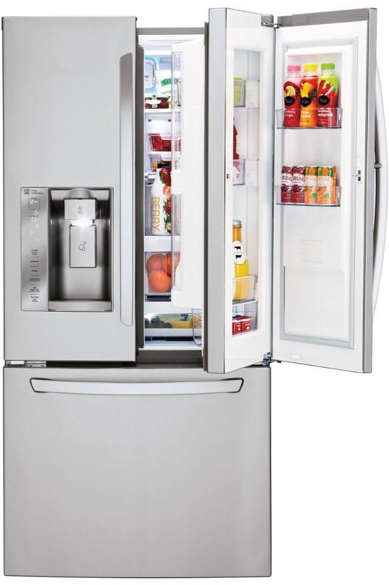 LG 33 Inch French Door Refrigerator - Stainless Steel | RC Willey 33 Inch Stainless Steel Fridge