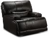 Blackberry Leather-Match Power Recliner - Stampede
