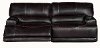 Blackberry Leather-Match Power Reclining Living Room Set - Stampede-1