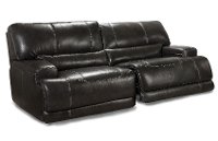 Gray Leather-Match Power Reclining Living Room Set - Stampede