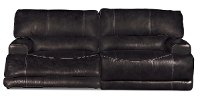 Gray Leather-Match Power Reclining Living Room Set - Stampede-3