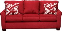 Ruby Red Casual Contemporary Sofa - Tara