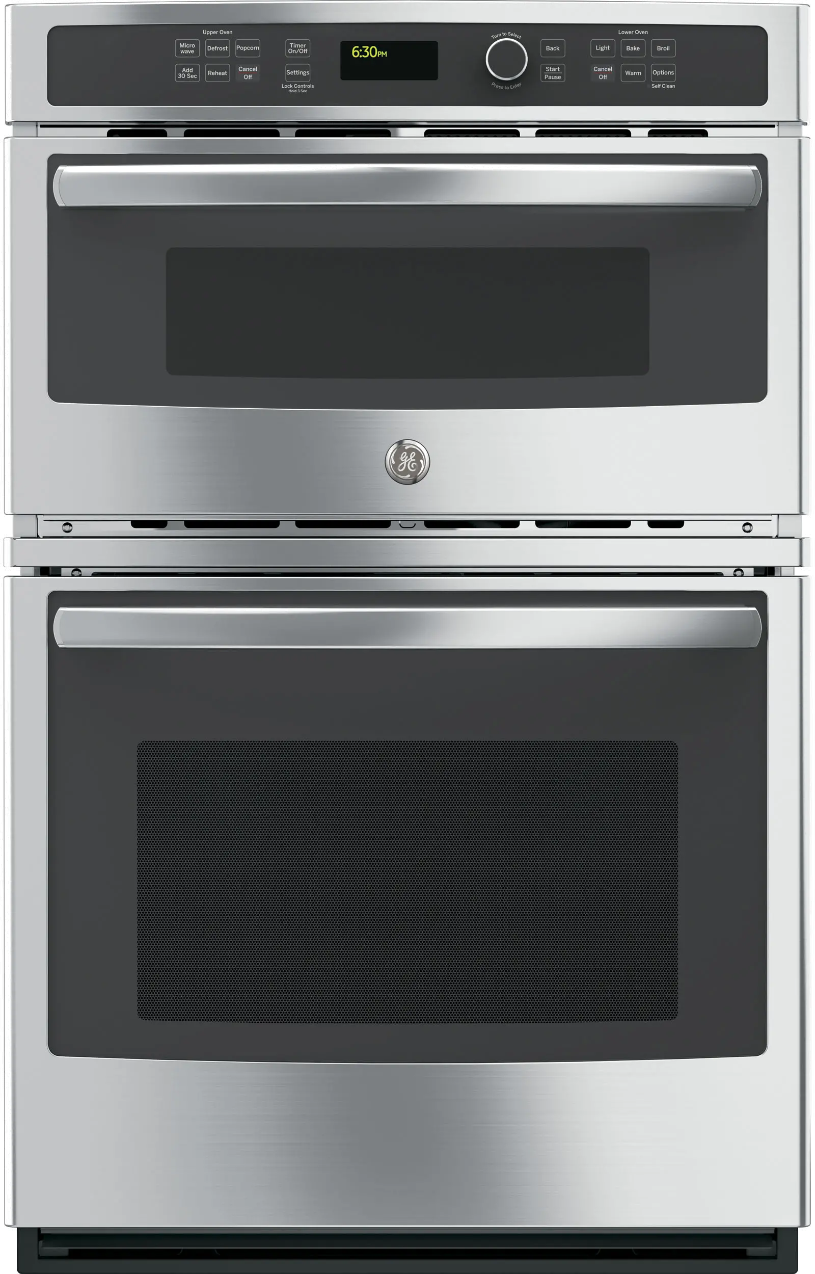 JK3800SHSS GE 27 Inch Combination Wall Oven with Microwave - 6.0 cu. ft. Stainless Steel-1