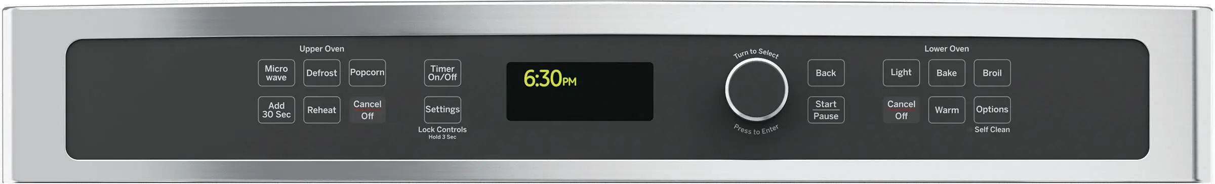 JK3800SHSS GE 27 Inch Combination Wall Oven with Microwave - 6.0 cu. ft. Stainless Steel-3