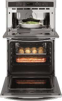 JK3800SHSS GE 27 Inch Combination Wall Oven with Microwave - 6.0 cu. ft. Stainless Steel-4