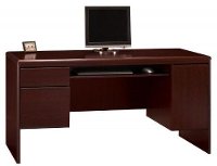 Harvest Cherry Double Pedestal Wood Credenza - Northfield
