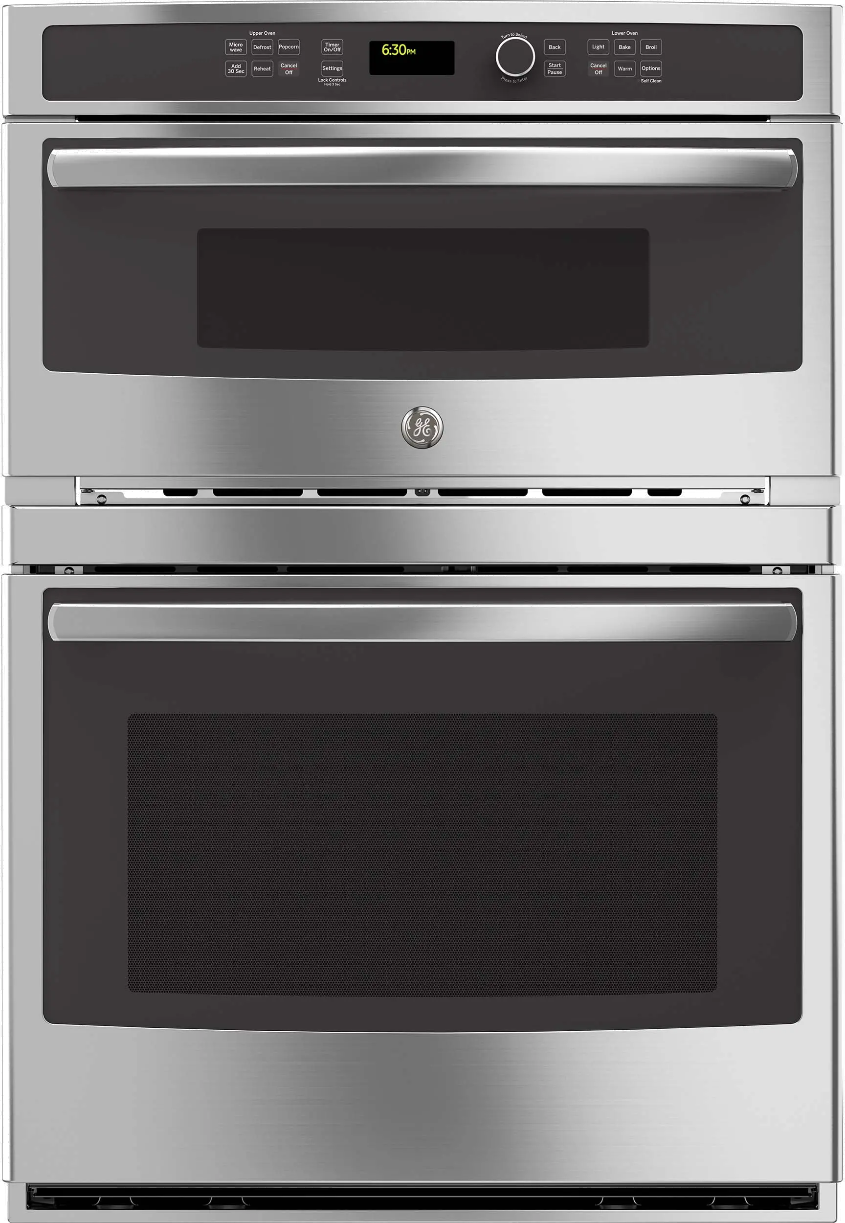 PT9800SHSS GE Profile 30 Inch Convection Combination Wall Oven with Microwave - 6.7 cu. ft. Stainless Steel-1