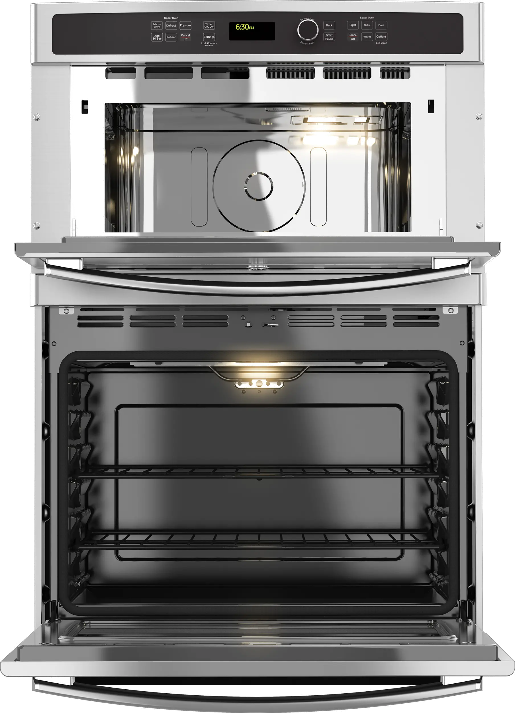 PT9800SHSS GE Profile 30 Inch Convection Combination Wall Oven with Microwave - 6.7 cu. ft. Stainless Steel-3