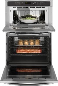 PT9800SHSS GE Profile 30 Inch Convection Combination Wall Oven with Microwave - 6.7 cu. ft. Stainless Steel-4