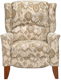 Cream & Tan High Leg Recliner - Jamie