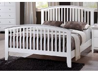 White Classic Twin Bed - Lawson