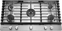 KCGS556ESS KitchenAid 36 Inch Gas Cooktop with 5 Burners - Stainless Steel