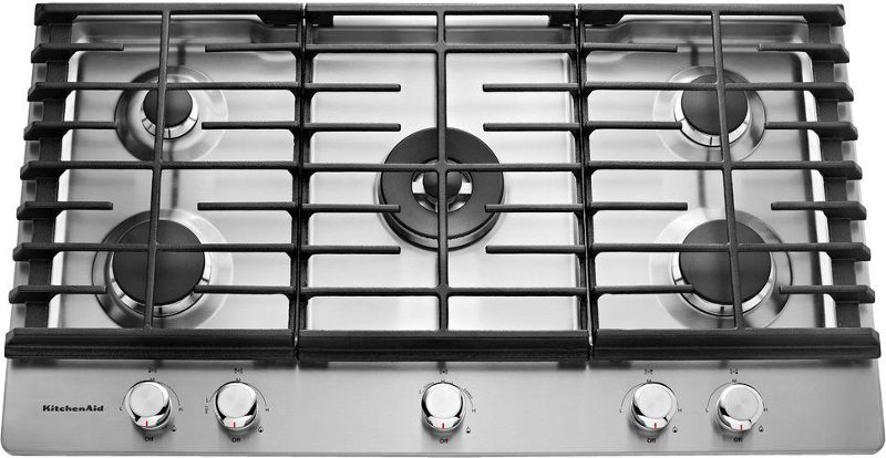 Kitchenaid 36 Inch Gas Cooktop With 5 Burners Stainless Steel