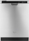 WDF520PADM Whirlpool Built In Dishwasher with Sensor Control - Stainless Steel