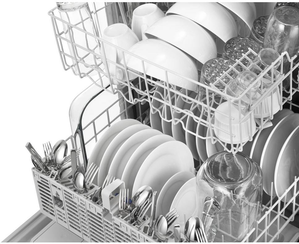 WDF520PADM Whirlpool Built In Dishwasher with Sensor Control - Stainless Steel-6