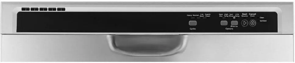 WDF520PADM Whirlpool Front Control Dishwasher - Stainless Steel-4
