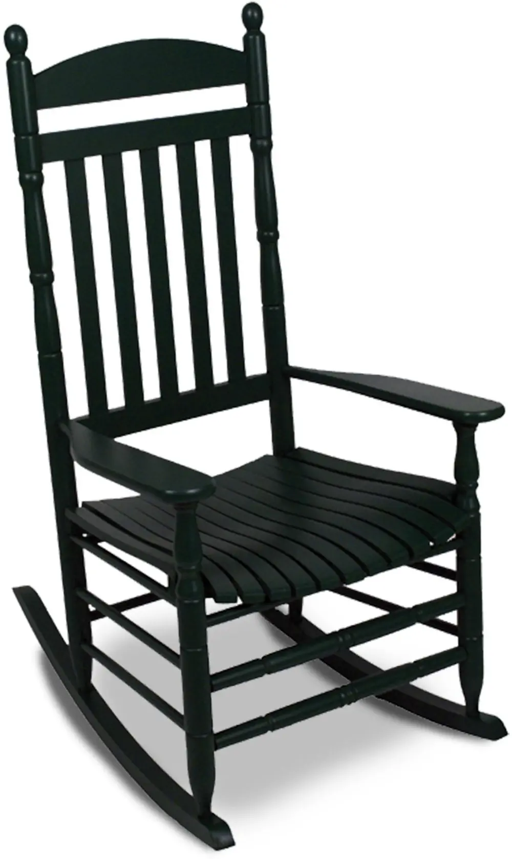 250S-BF/BLACK Riverside Matte Black Wood Rocking Chair-1