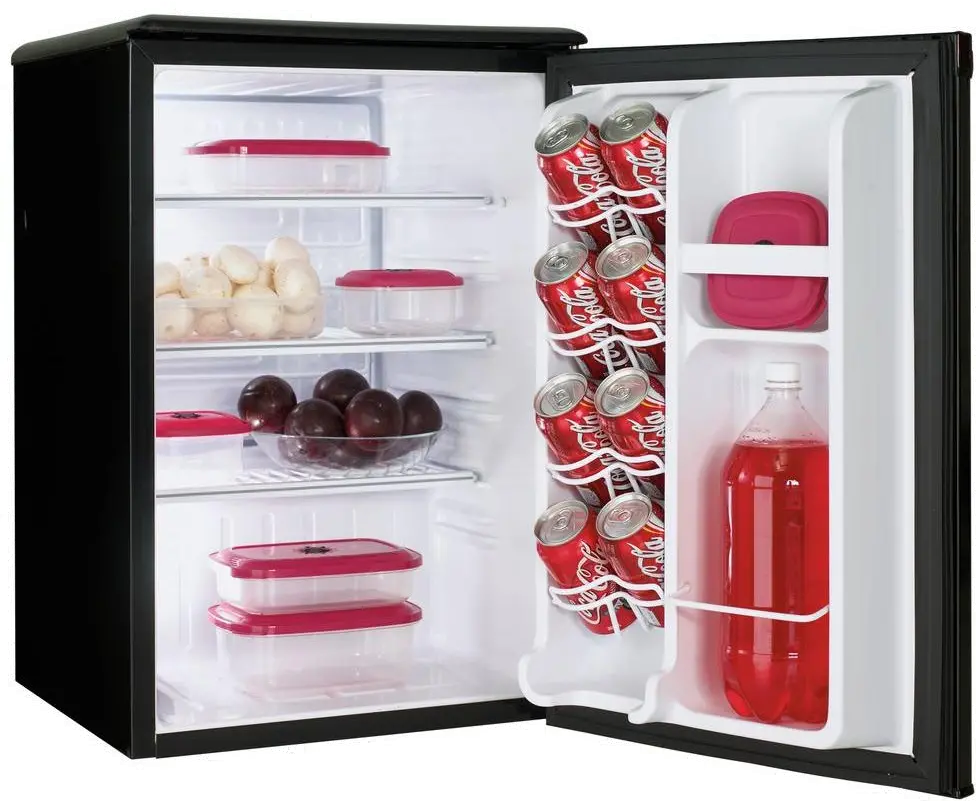 DAR026A1BDD Danby Compact Refrigerator - 18 W Black-2