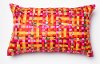 P0111 Pink & Orange 13 Inch x 21 Inch Throw Pillow
