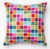 Multi Colored Cubes Throw Pillow