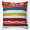 Multi-Colored Stripe 22 Inch Throw Pillow