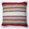 Multi Colored Striped Throw Pillow