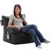 0645602BLACKCH Big Joe Black Bean Bag Chair-2