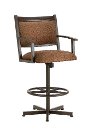 Rust Metal Swivel Bar Stool - Humphrey
