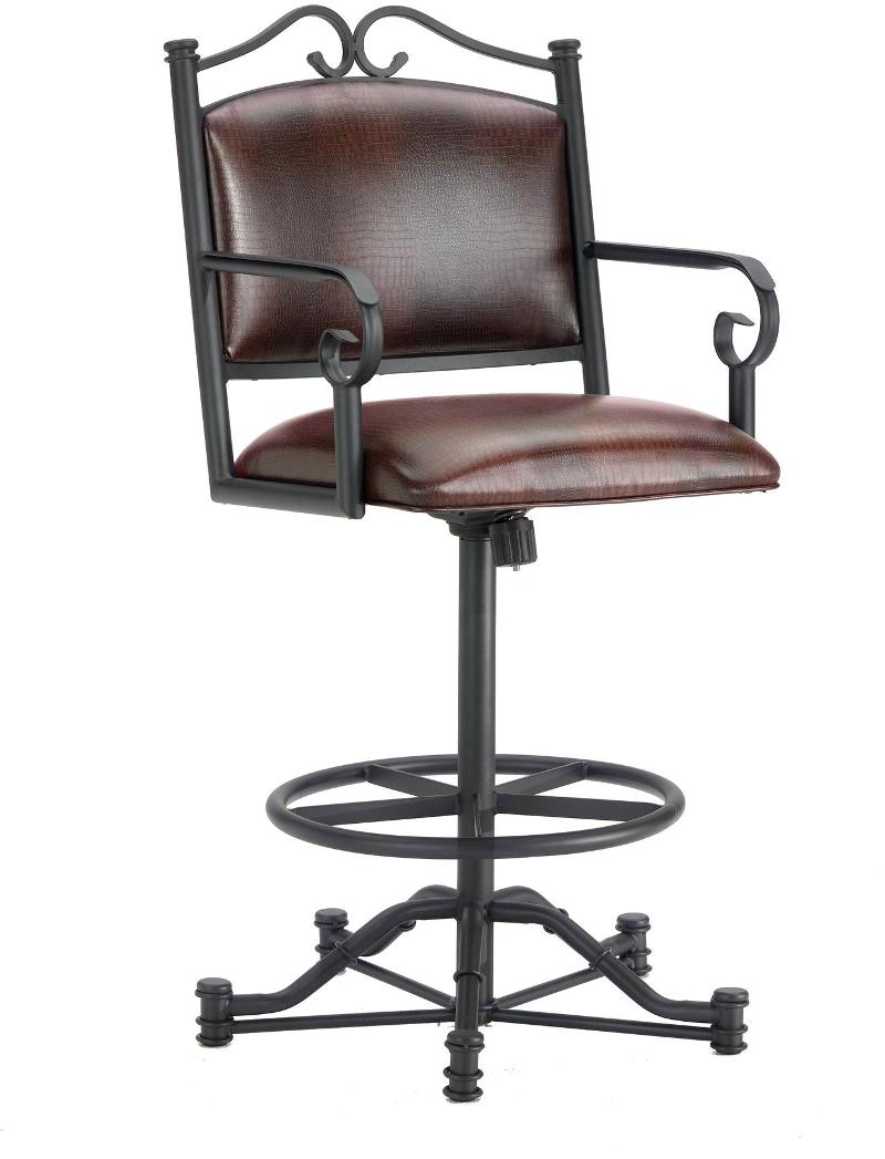 Black And Brown Swivel Counter Height, Sherwood 26 Bar Stool
