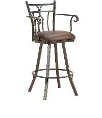 Randle 26 Inch Swivel Counter Height Stool with Arms
