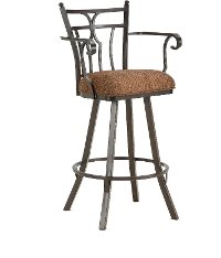 Randle 26 Inch Swivel Counter Height Stool with Arms