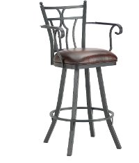 Randle 30 Inch Swivel Bar Stool with Arms