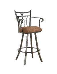 Randle 30 Inch Swivel Bar Stool with Arms
