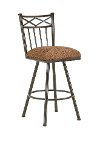 Rust Metal Swivel Counter Height Stool - Alexander