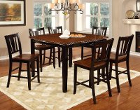 Dover Black & Cherry 5 Piece Counter Height Dining Set