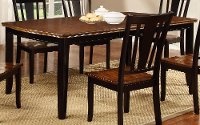 Black and Cherry Dining Table - Dover Collection
