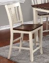 Clearance White and Cherry 24 Inch Counter Height Stool - Dover