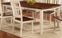 White & Cherry Dining Table - Dover