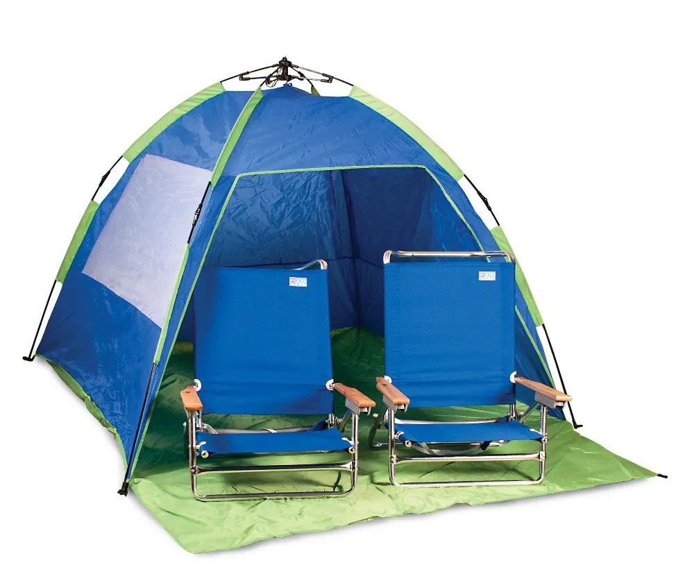 Portable Sun Sports Tent & 2 Chairs-1